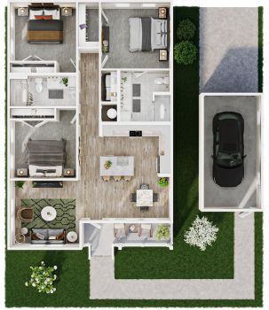 The Lodges at Fort Mill single family home property floor plan