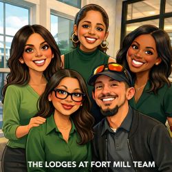 Meet the team — caricature edition 💚
Same friendly faces, just a little more illustrated! 

Proud to serve our Lodges at Fort Mill community every day.

#TheLodgesAtFortMill #NorthwoodRavin #MeetTheTeam #CaricatureStyle
