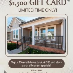 Cheers to 15 years! 🥂 We’re celebrating our anniversary with a major move-in bonus for YOU.
Apply for your new luxury home by April 30th and receive a $1,500 GIFT CARD + current specials! 💳✨
Why choose NWR?
We build. We own. We manage. We know luxury better than anyone else. Make the smart move and lease with confidence.
#NorthwoodRavin #15yearsofexcellence #LuxuryLiving #apartmenthunting #charlotteliving