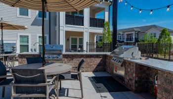 Resident Clubhouse with Fireplace and Porch